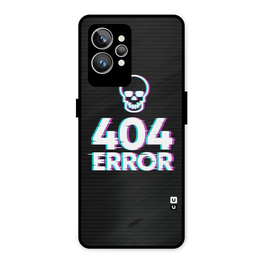 Error 404 Skull Metal Back Case for Realme GT2 Pro