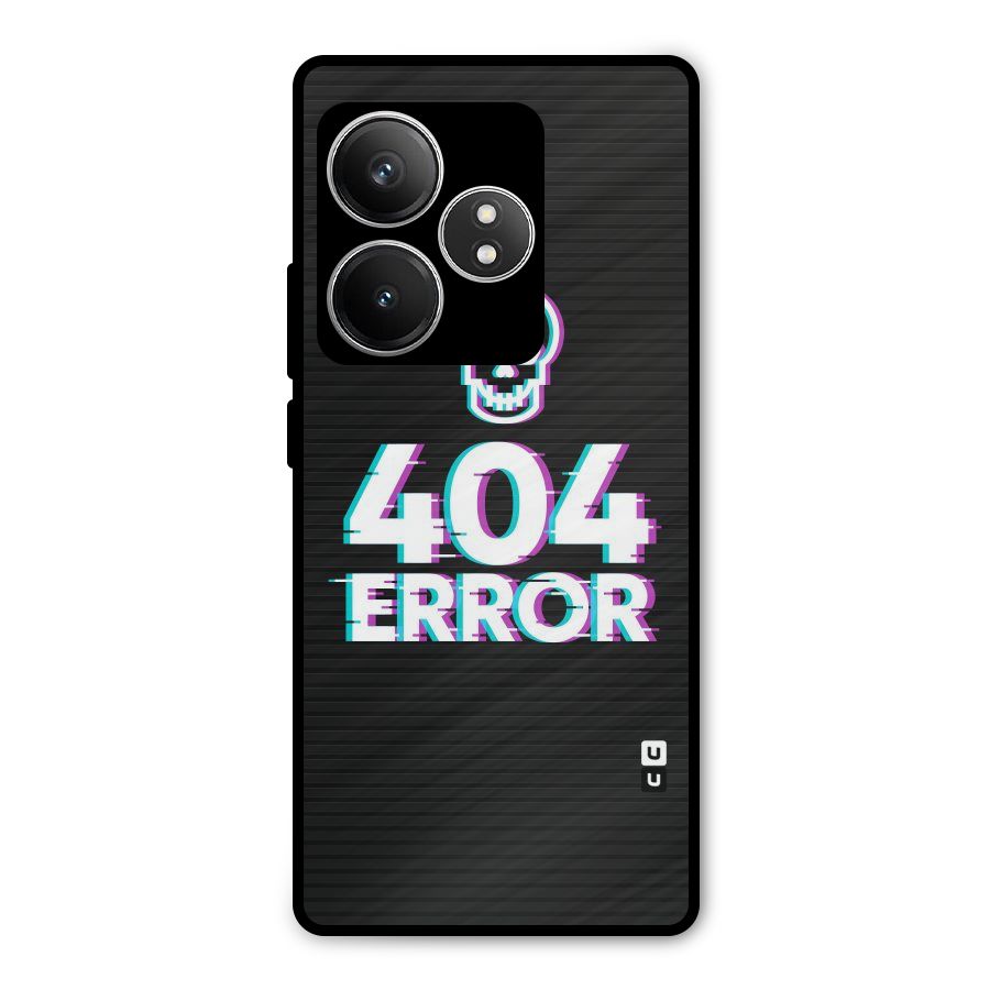 Error 404 Skull Metal Back Case for Realme GT 6T