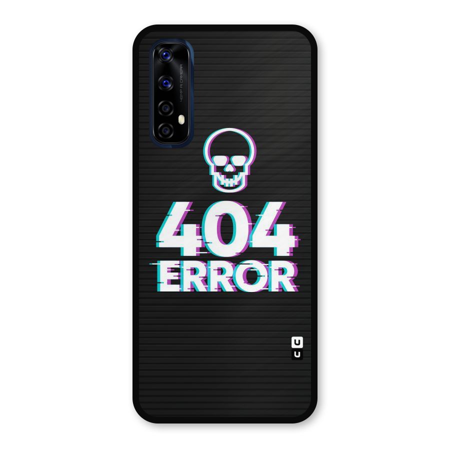 Error 404 Skull Metal Back Case for Realme Narzo 20 Pro