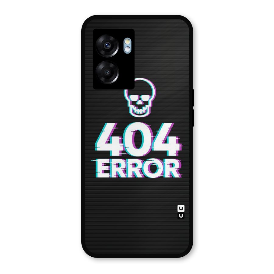 Error 404 Skull Metal Back Case for Realme Narzo 50 5G