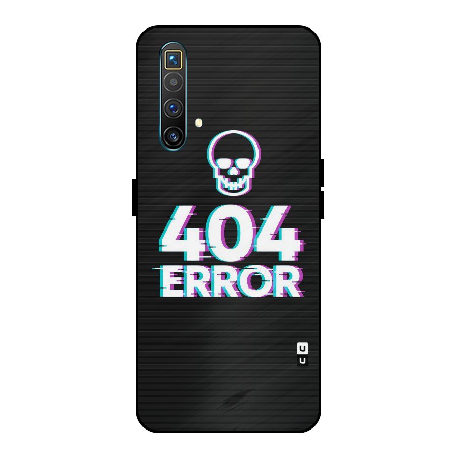 Error 404 Skull Metal Back Case for Realme X3 SuperZoom
