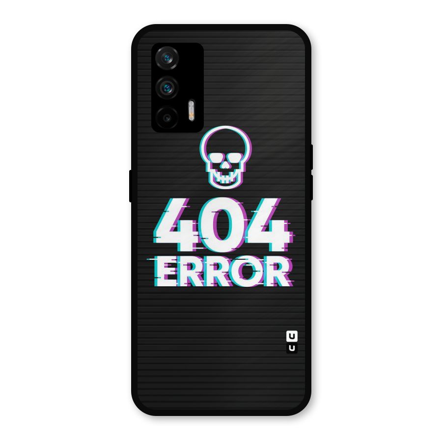 Error 404 Skull Metal Back Case for Realme X7 Max