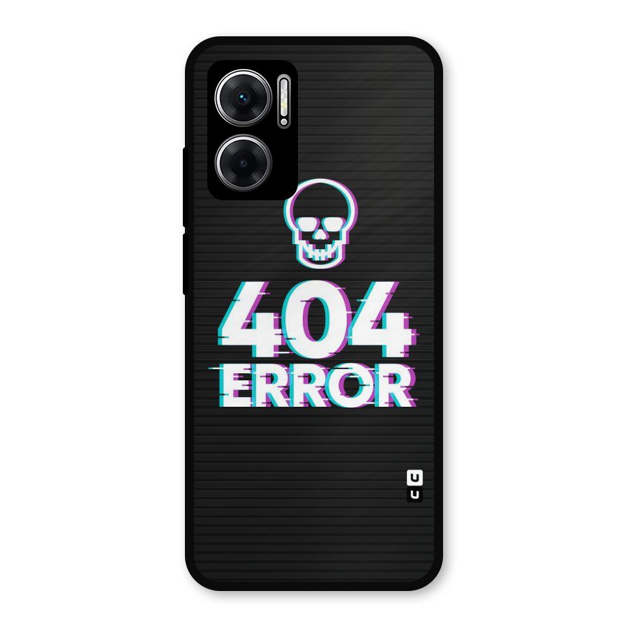 Error 404 Skull Metal Back Case for Redmi 11 Prime 5G