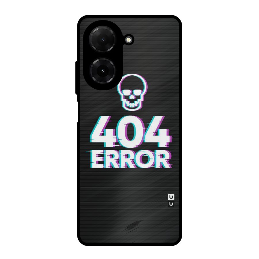 Error 404 Skull Metal Back Case for Redmi A5 4G