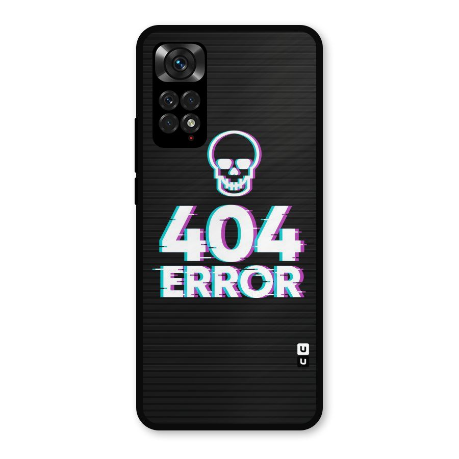 Error 404 Skull Metal Back Case for Redmi Note 11s