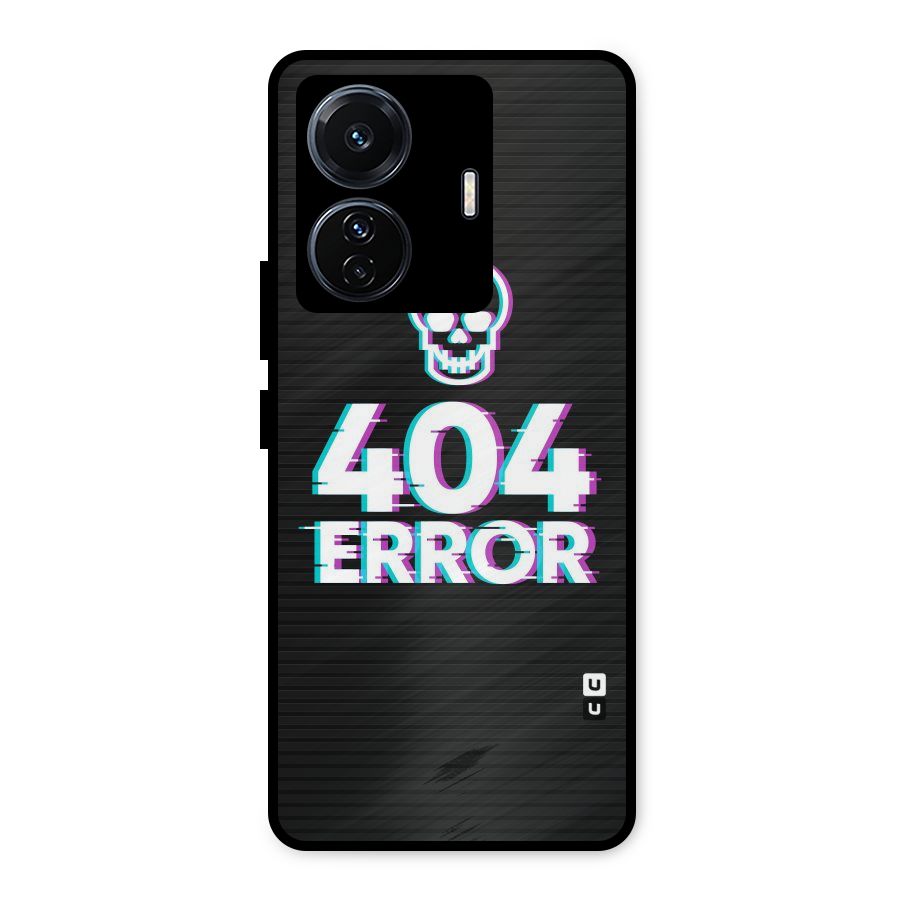 Error 404 Skull Metal Back Case for Vivo T1 Pro