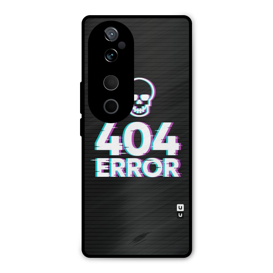 Error 404 Skull Metal Back Case for Vivo T3 Ultra