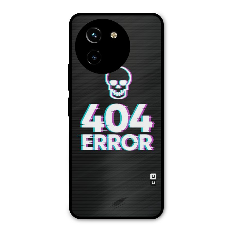 Error 404 Skull Metal Back Case for Vivo T3x
