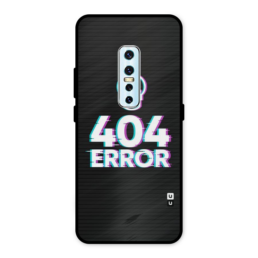 Error 404 Skull Metal Back Case for Vivo V17 Pro