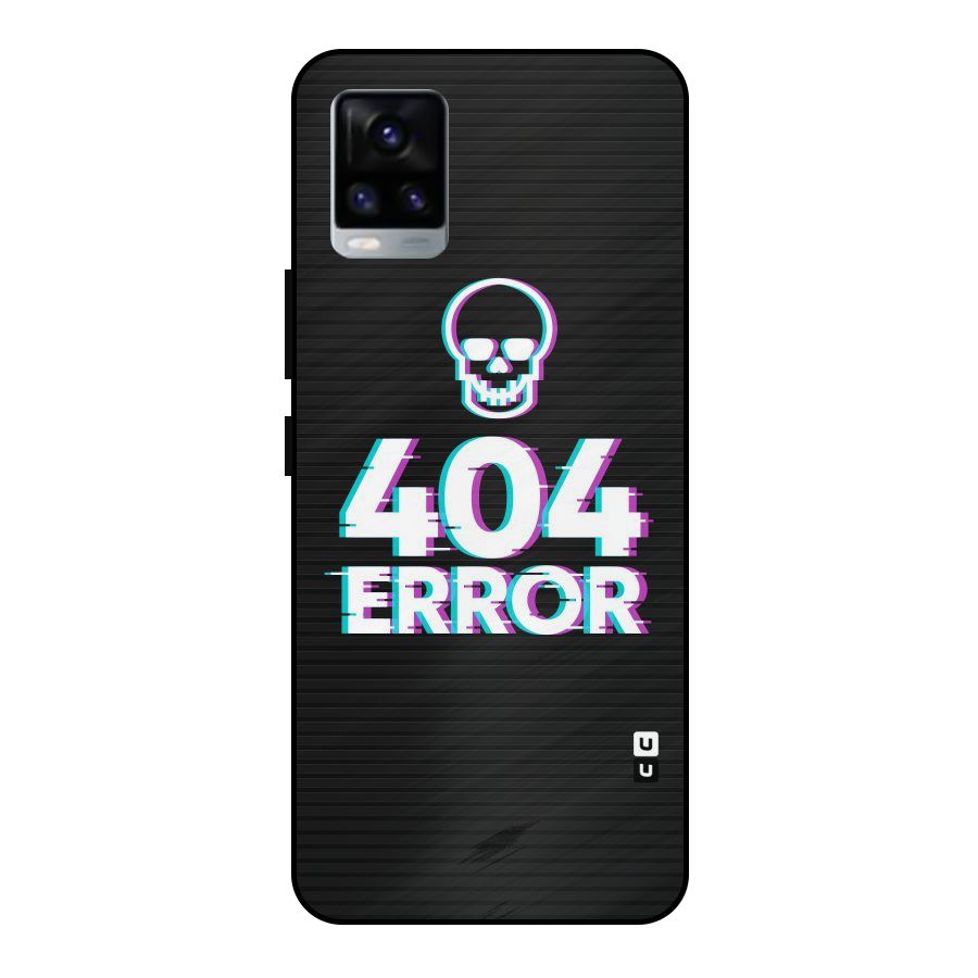 Error 404 Skull Metal Back Case for Vivo V20 2021