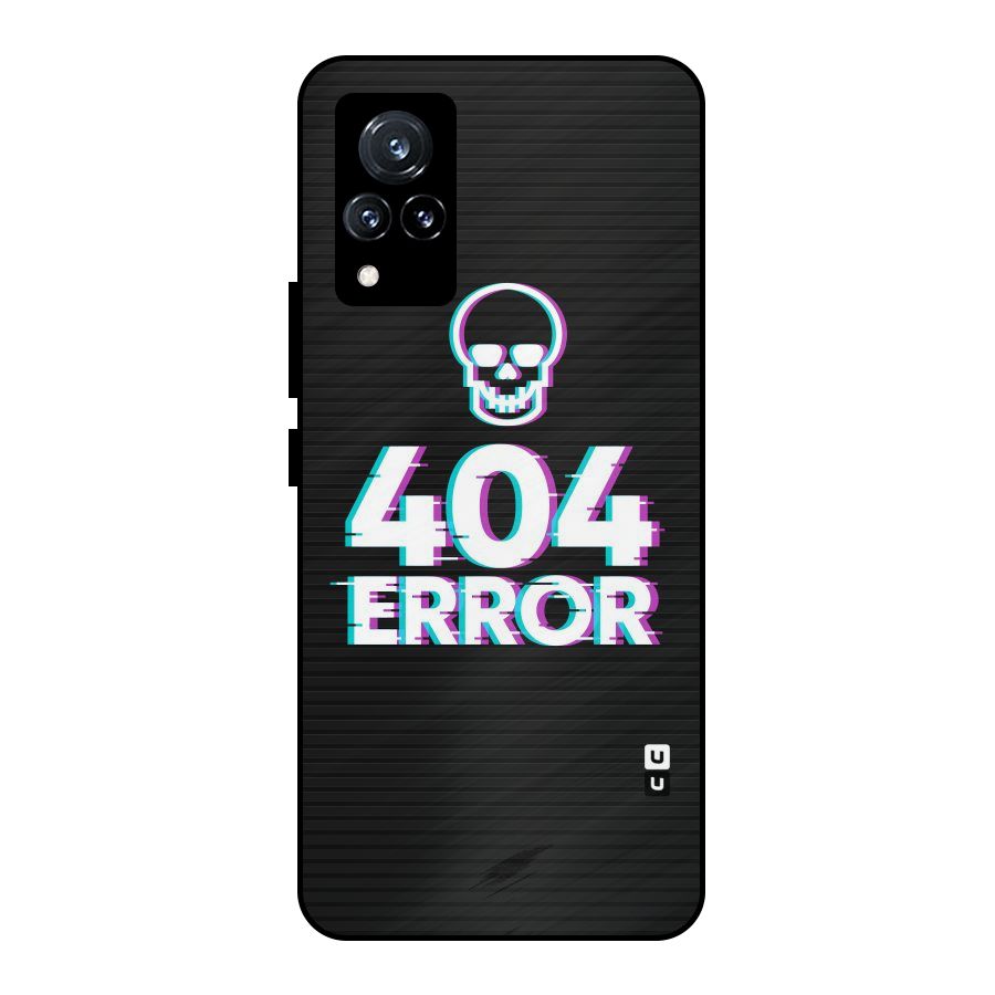 Error 404 Skull Metal Back Case for Vivo V21 5G