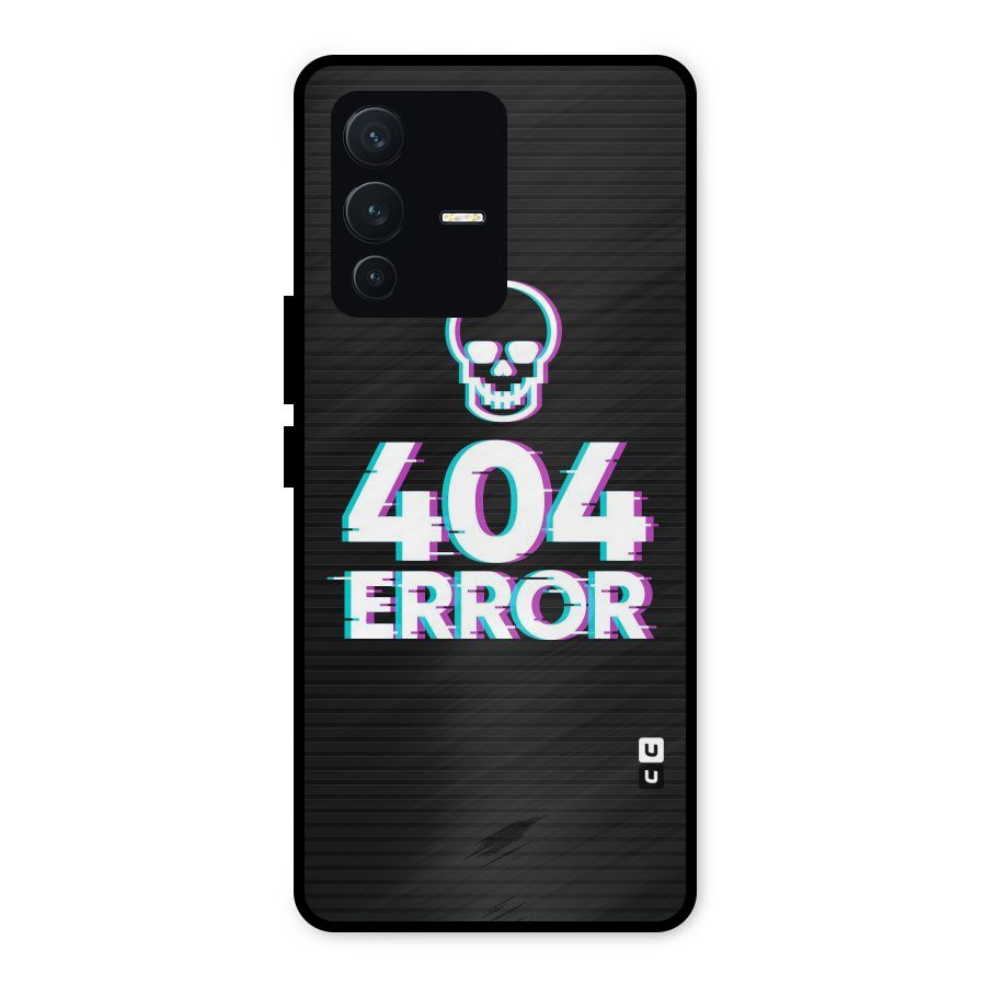 Error 404 Skull Metal Back Case for Vivo V23 5G