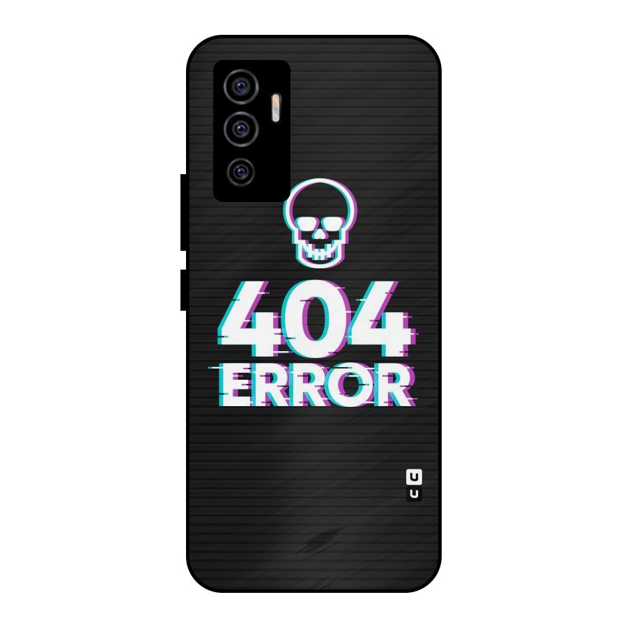 Error 404 Skull Metal Back Case for Vivo V23e