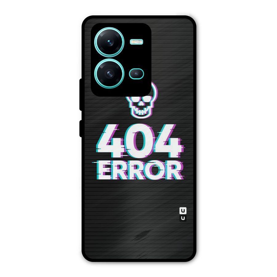 Error 404 Skull Metal Back Case for Vivo V25