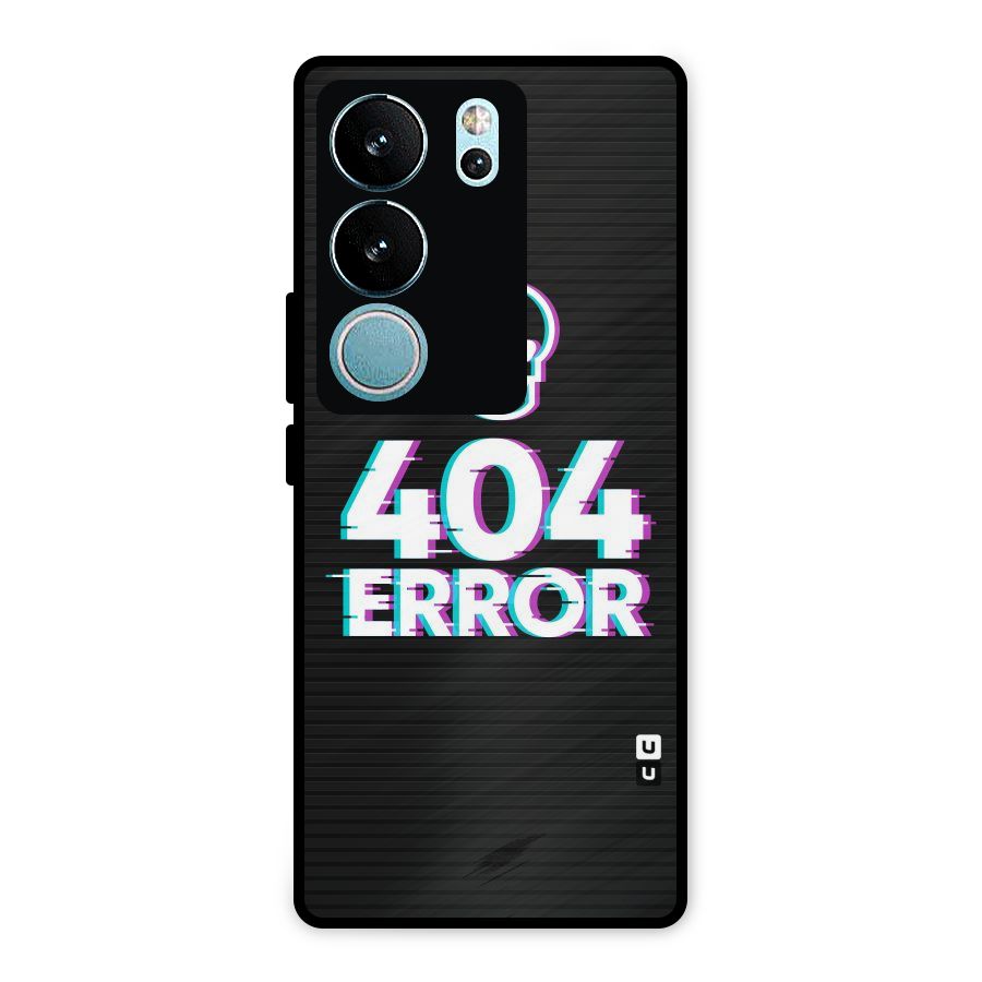 Error 404 Skull Metal Back Case for Vivo V29 Pro