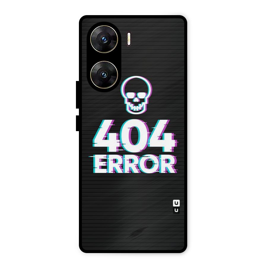 Error 404 Skull Metal Back Case for Vivo V29e