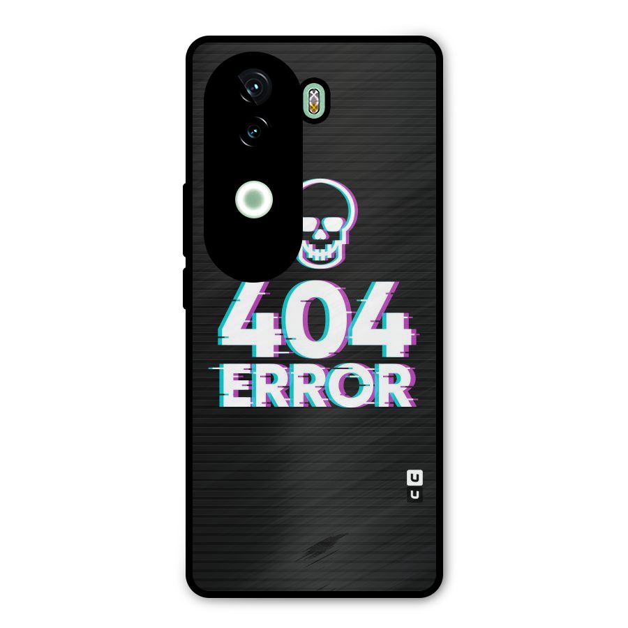 Error 404 Skull Metal Back Case for Vivo V40e