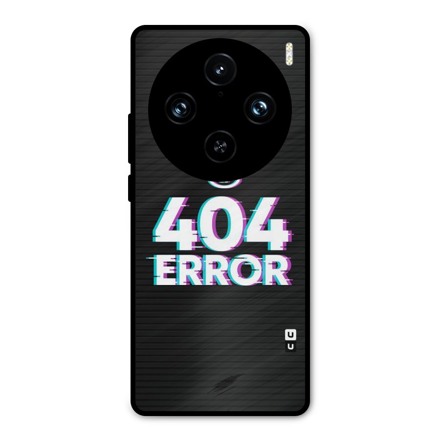 Error 404 Skull Metal Back Case for Vivo X100 Pro