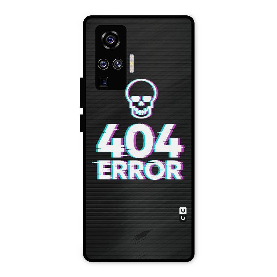 Error 404 Skull Metal Back Case for Vivo X50 Pro