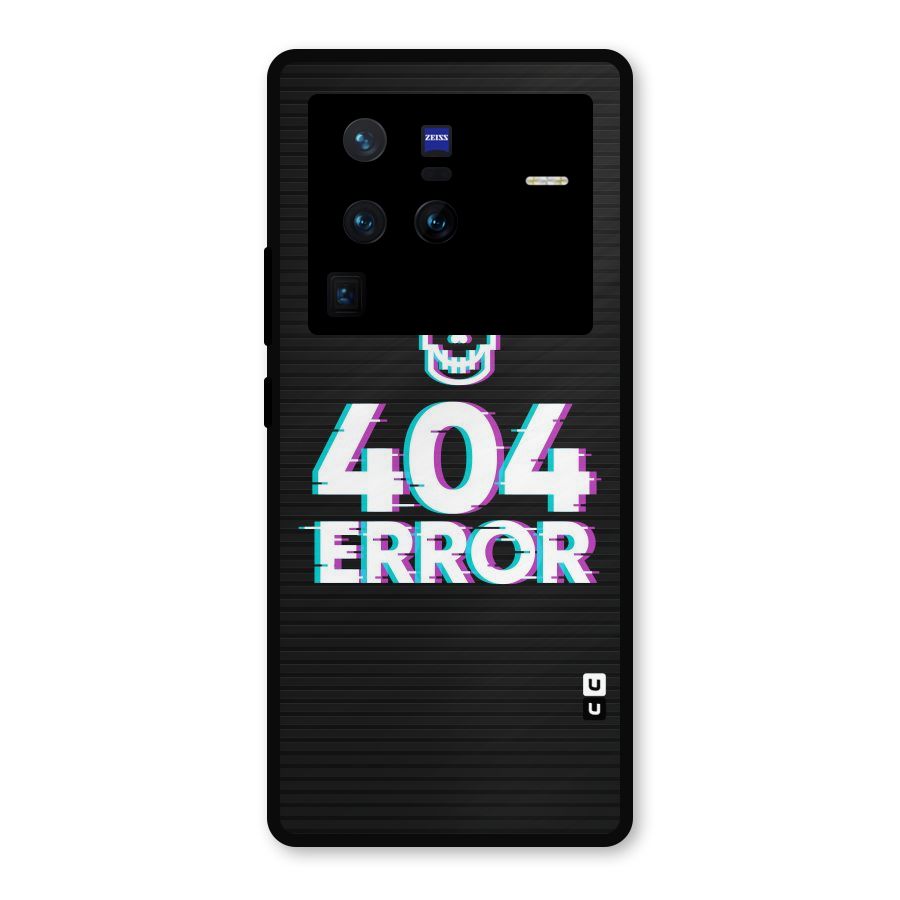Error 404 Skull Metal Back Case for Vivo X80 Pro