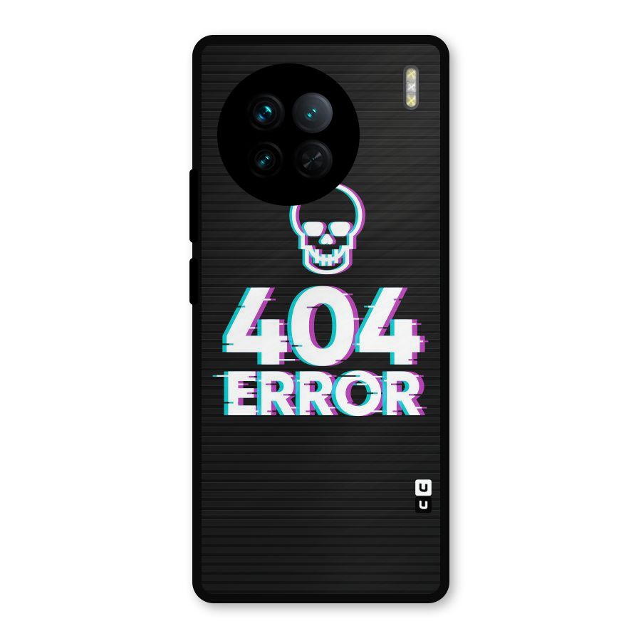 Error 404 Skull Metal Back Case for Vivo X90
