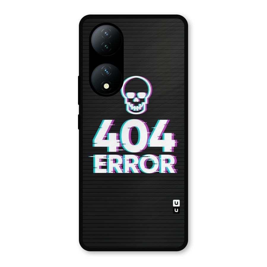 Error 404 Skull Metal Back Case for Vivo Y100a