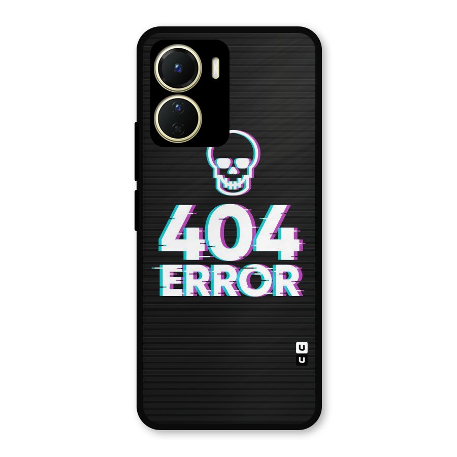 Error 404 Skull Metal Back Case for Vivo Y16