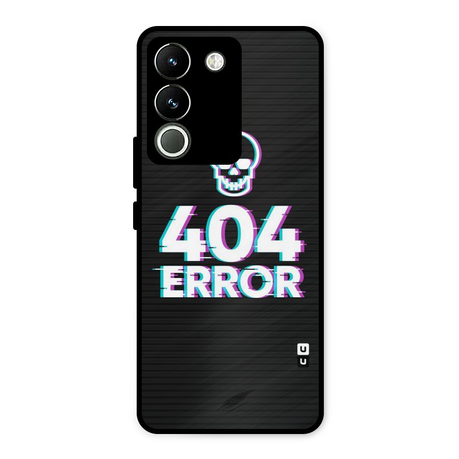 Error 404 Skull Metal Back Case for Vivo Y200