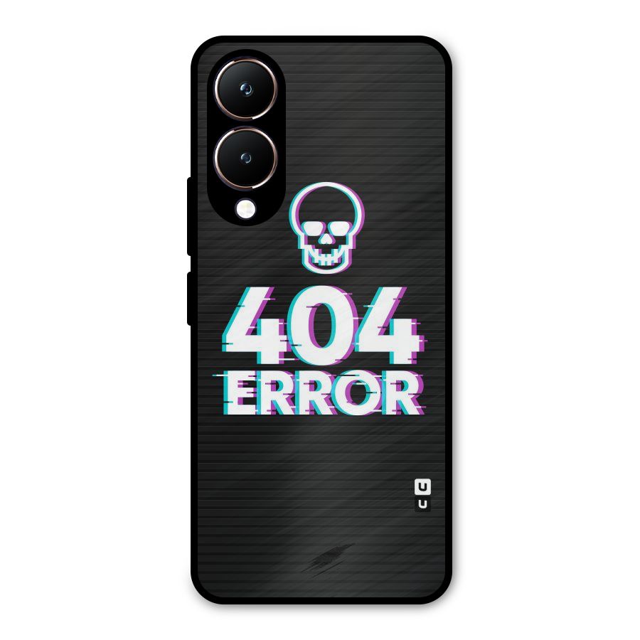 Error 404 Skull Metal Back Case for Vivo Y28