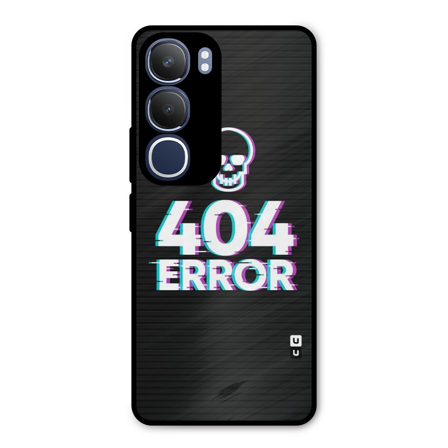 Error 404 Skull Metal Back Case for Vivo Y29