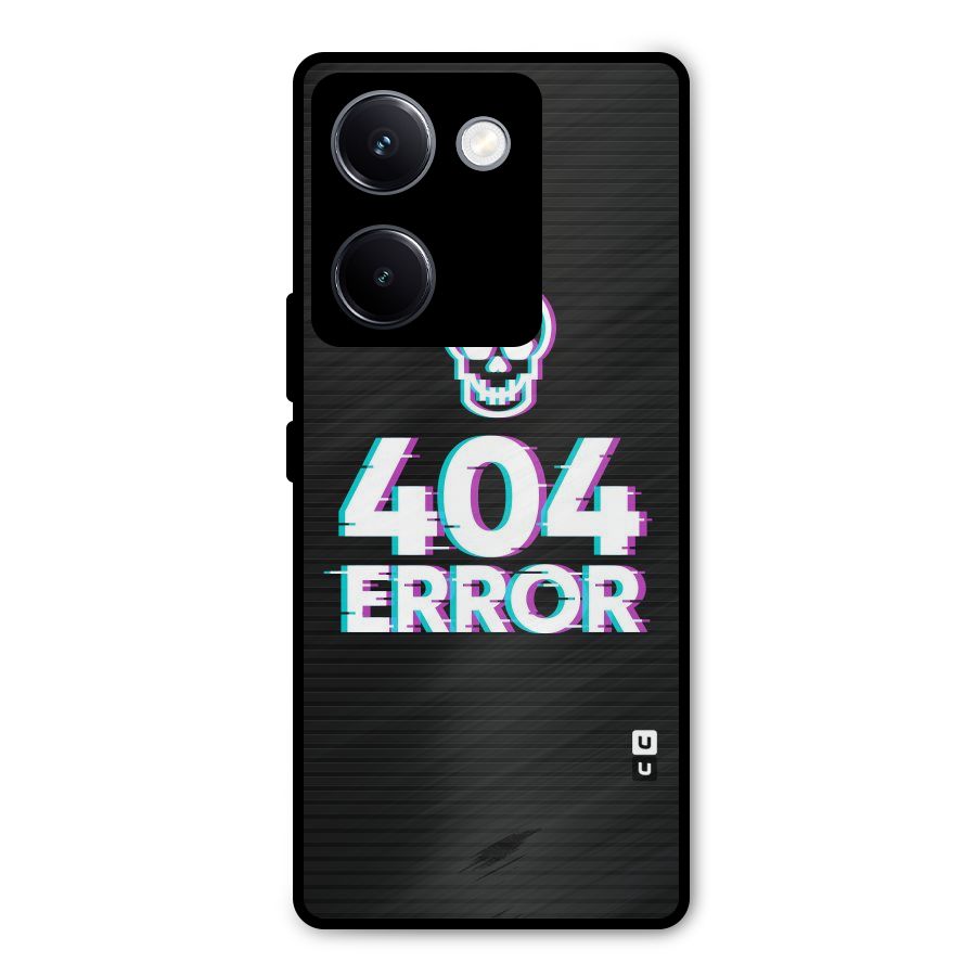 Error 404 Skull Metal Back Case for Vivo Y300 Plus