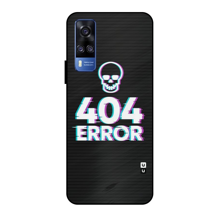 Error 404 Skull Metal Back Case for Vivo Y51