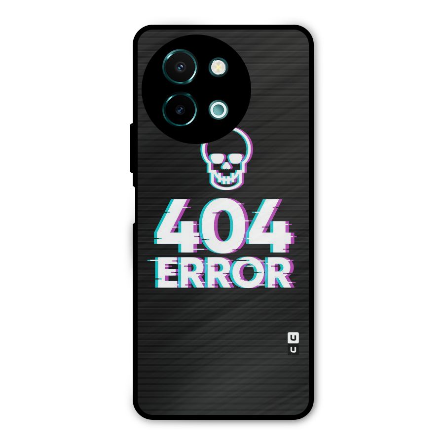 Error 404 Skull Metal Back Case for Vivo Y58