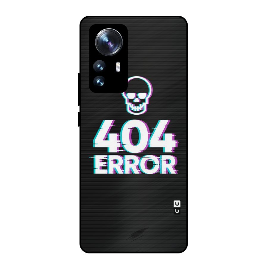 Error 404 Skull Metal Back Case for Xiaomi 12 Pro