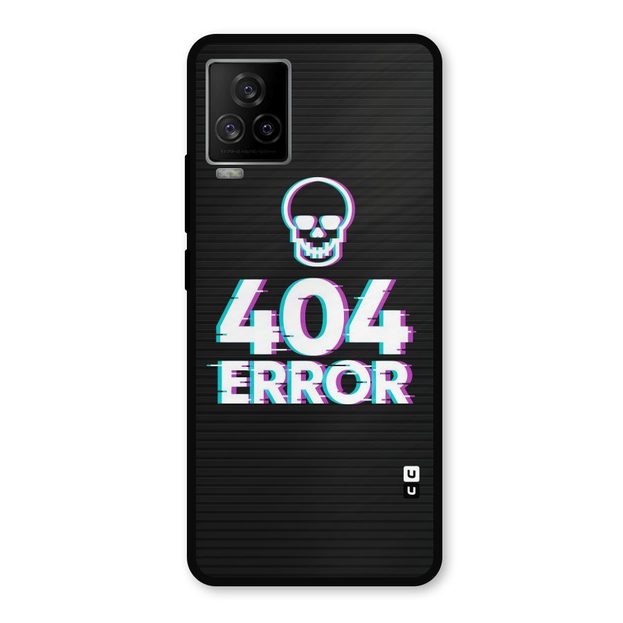 Error 404 Skull Metal Back Case for iQOO 7 Legend 5G