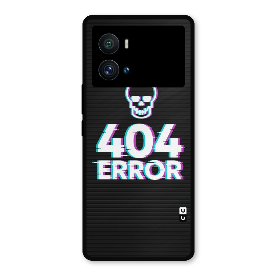 Error 404 Skull Metal Back Case for iQOO 9 Pro