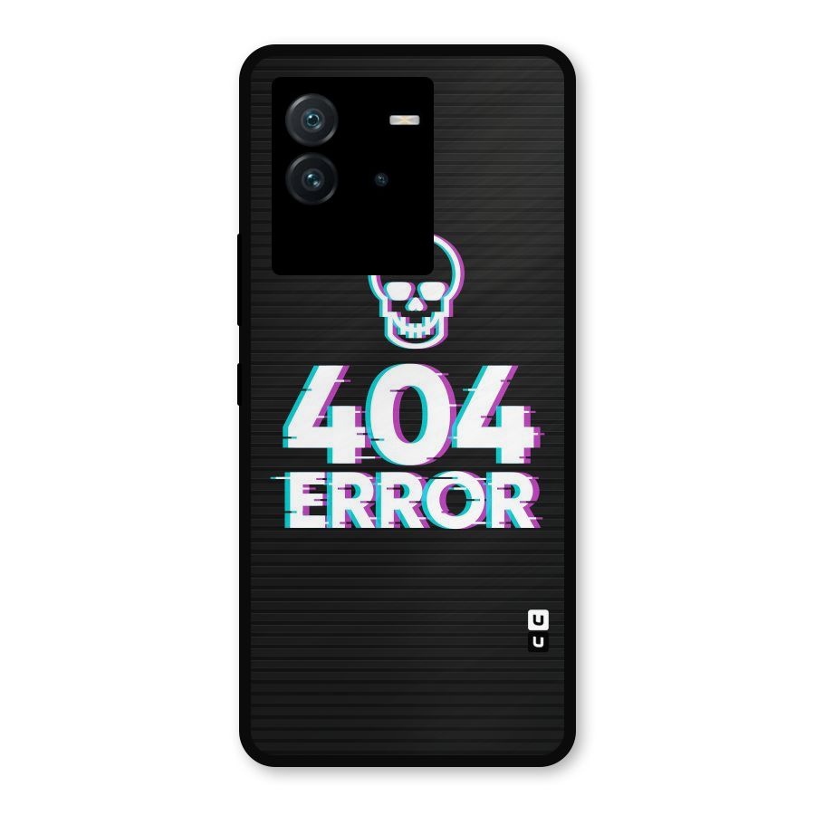 Error 404 Skull Metal Back Case for iQOO Neo 6 5G