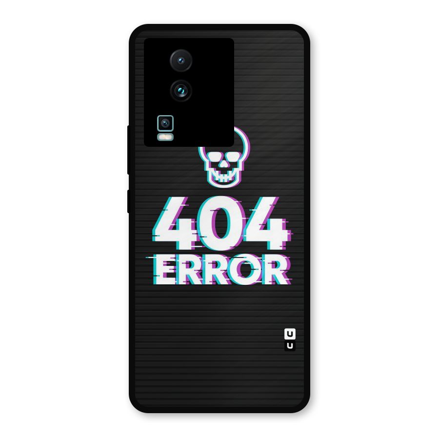 Error 404 Skull Metal Back Case for iQOO Neo 7