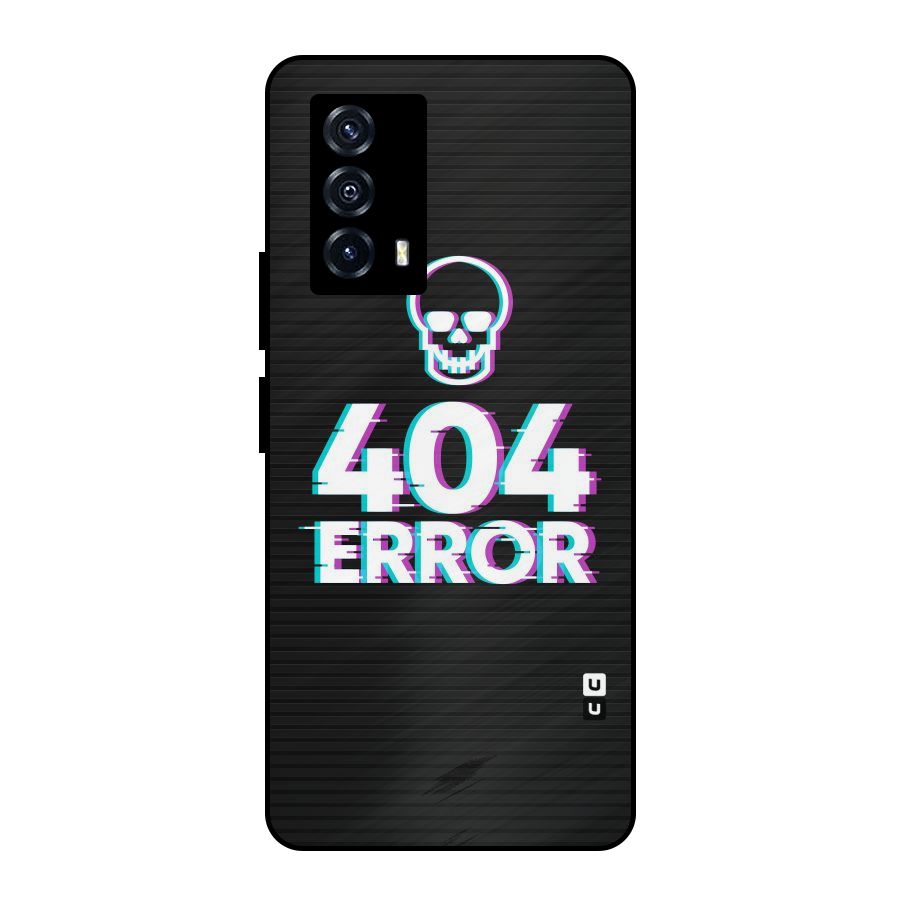 Error 404 Skull Metal Back Case for iQOO Z5