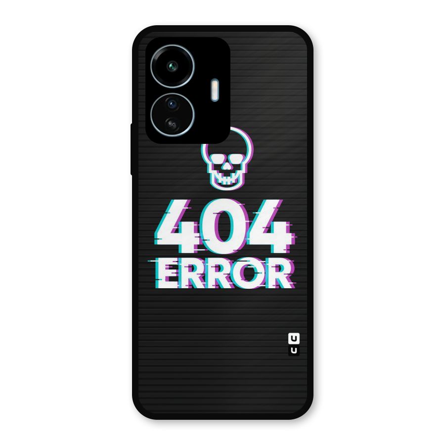 Error 404 Skull Metal Back Case for vivo iQOO Z6 Lite 5G