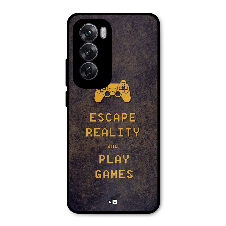 Escape Reality Metal Back Case for Oppo Reno12 Pro