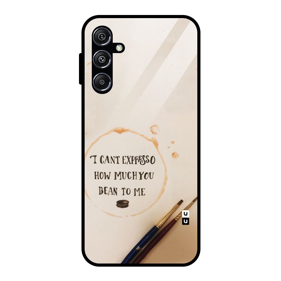 Espresso Bean Glass Back Case for Galaxy M34 5G