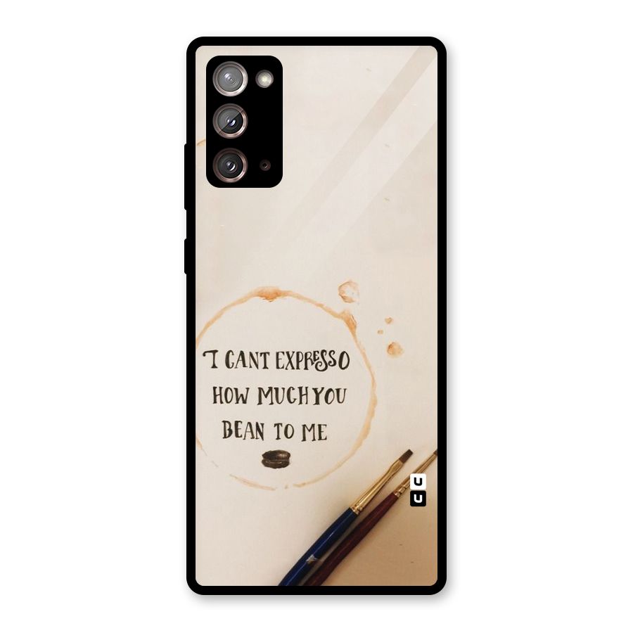 Espresso Bean Glass Back Case for Galaxy Note 20