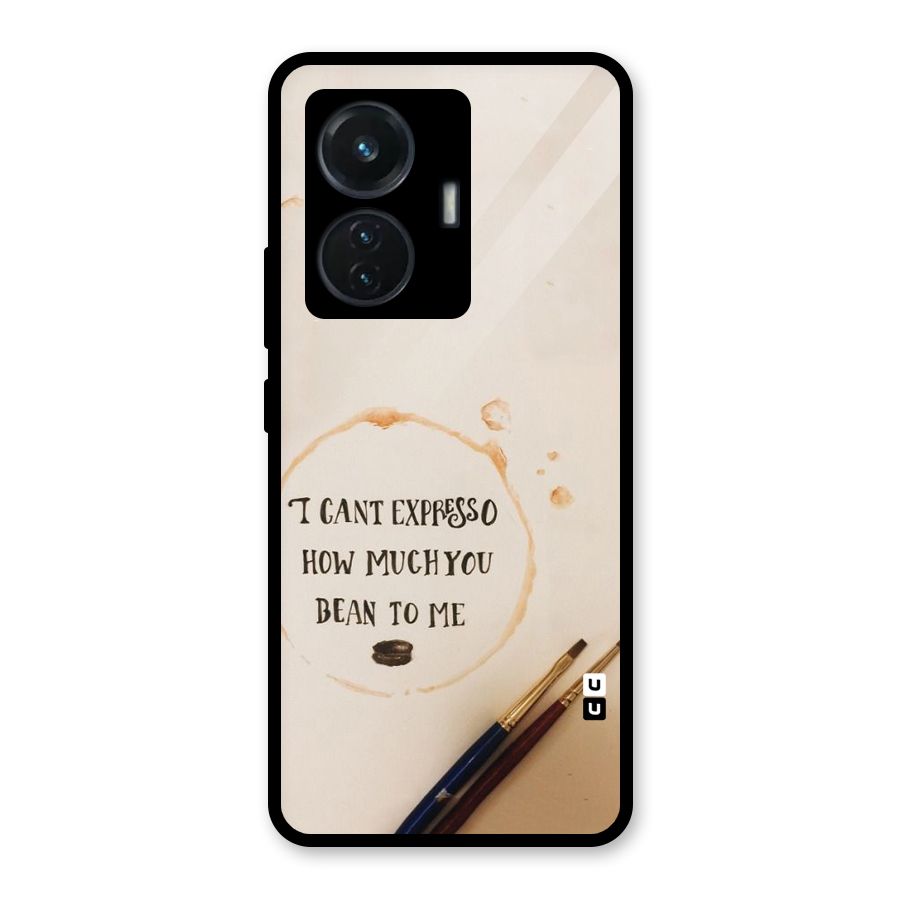 Espresso Bean Glass Back Case for Vivo T1 44W