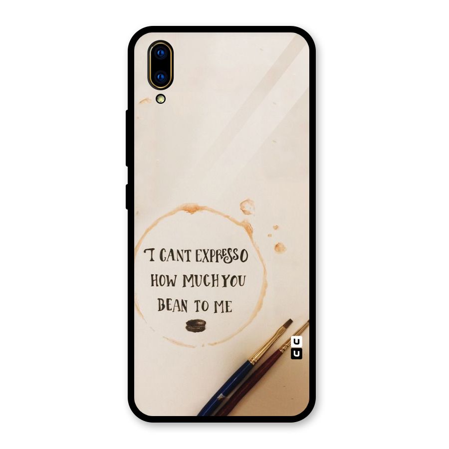 Espresso Bean Glass Back Case for Vivo V11 Pro