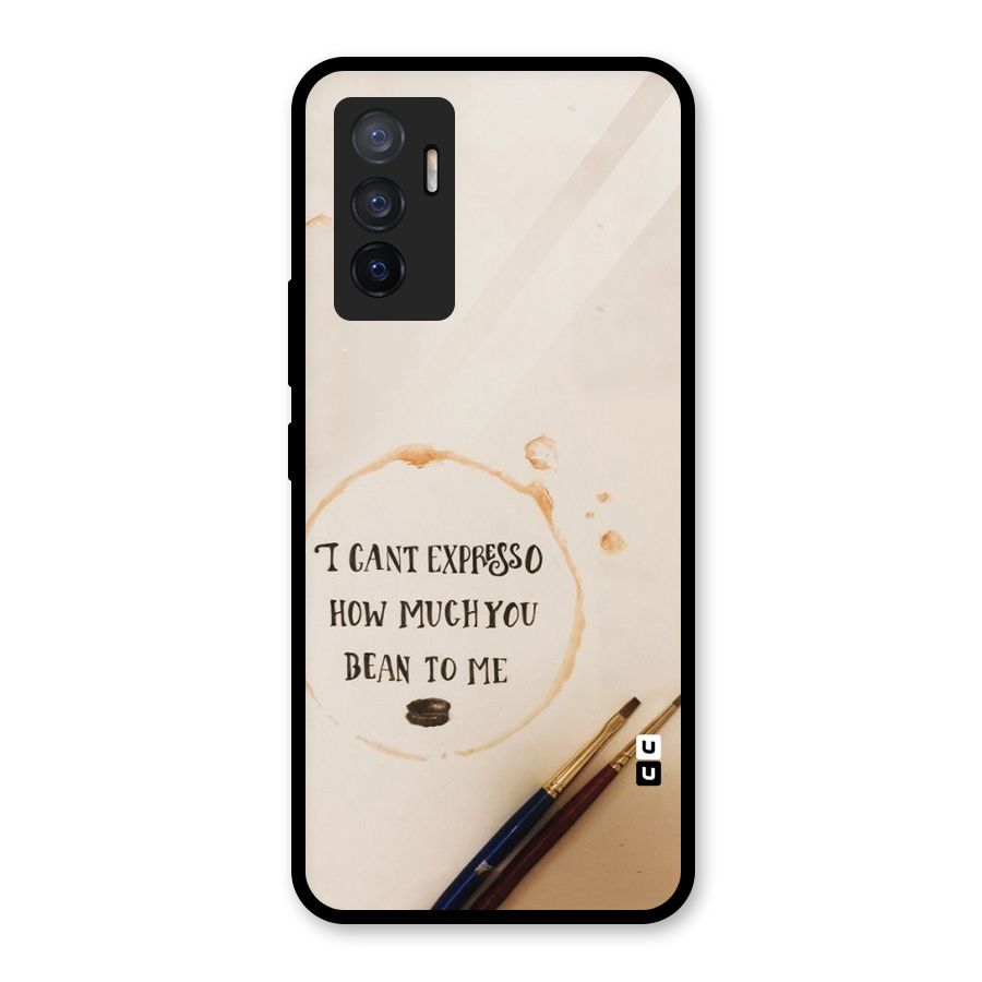 Espresso Bean Glass Back Case for Vivo V23e