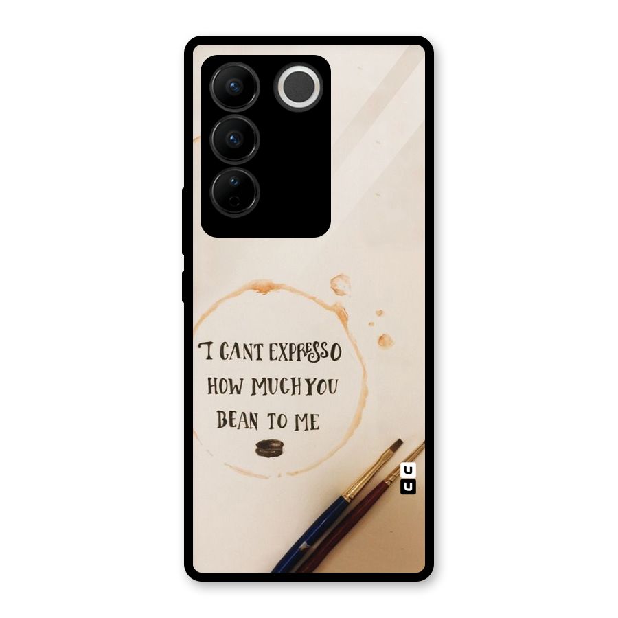 Espresso Bean Glass Back Case for Vivo V27
