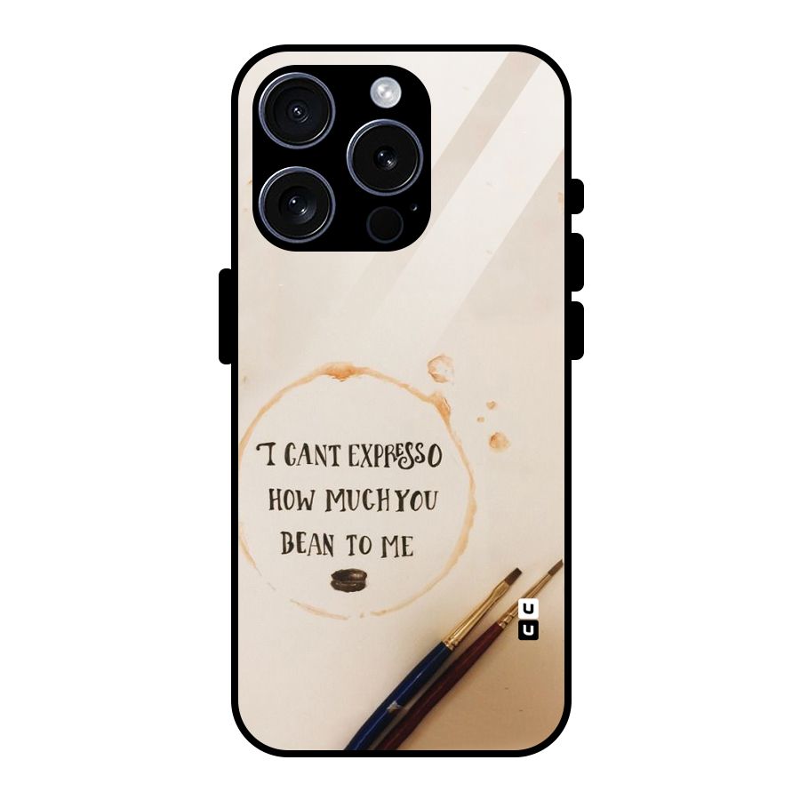 Espresso Bean Glass Back Case for iPhone 15 Pro