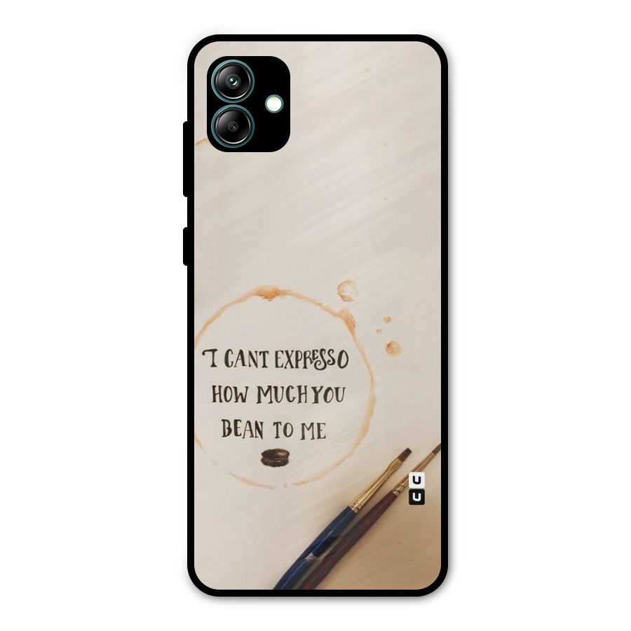 Espresso Bean Metal Back Case for Galaxy A04