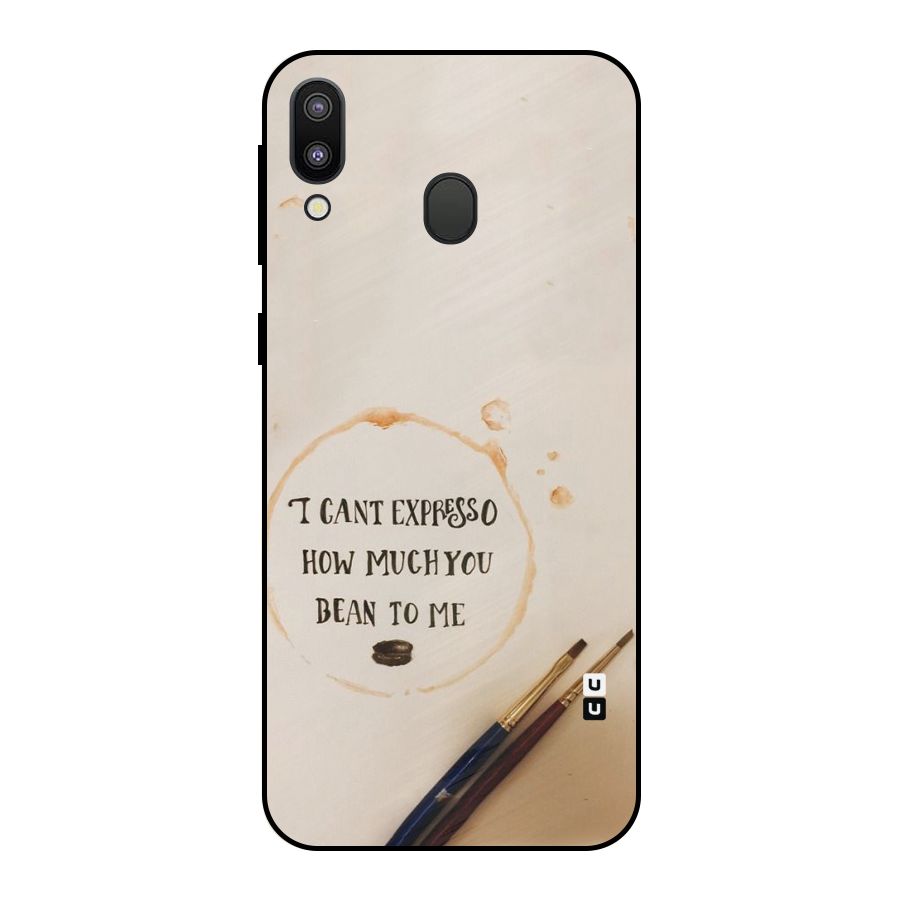 Espresso Bean Metal Back Case for Galaxy M20
